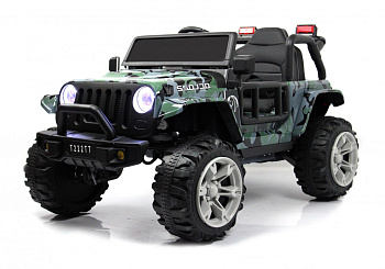 Детский электромобиль RiverToys T222TT 4WD (камуфляж)