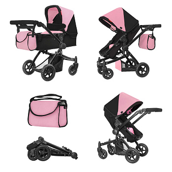 Коляски для кукол Carrello Maestro 2 в 1 (PINK)