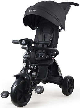 Велосипед трехколесный Qplay T330-10 Comfo (Black (Oxford/Matte Black))