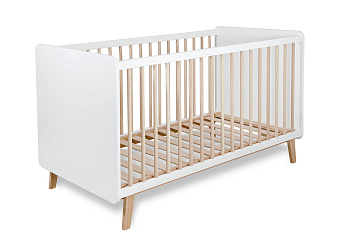 Детская кроватка Micuna Trevi Big 140х70 (White/natural wax)
