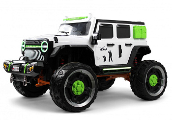Детский электромобиль RiverToys М003БХ (белый)