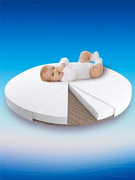 Матрас AmaroBaby со съемным чехлом Soft Dream Round 750 x 750 х 100 (стандарт)