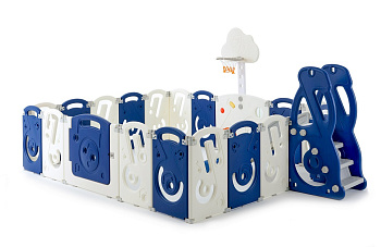 Манеж UNIX Kids SUPREME Music 200x240 (Blue)