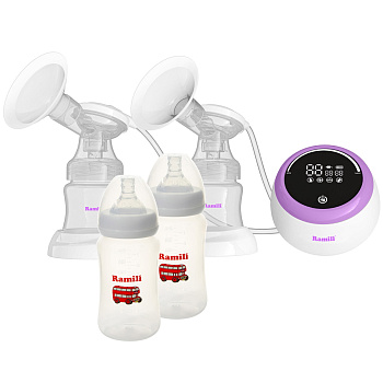 Двойной электрический молокоотсос Ramili SE450 2 доп. бутылочки 240ML SE450240MLX2 (стандарт)