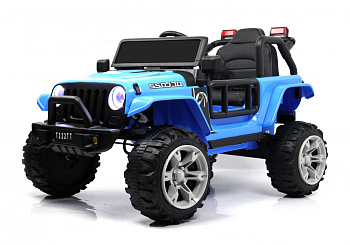 Детский электромобиль RiverToys T222TT 4WD (синий)