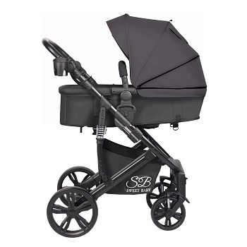 Коляска-трансформер Sweet Baby Comfort Black (Black Grey)