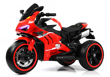 Детский электромотоцикл RiverToys М777БХ (красный)