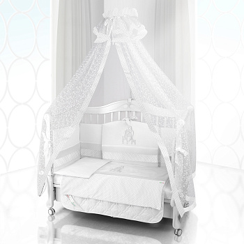 Комплект постельного белья Beatrice Bambini Unico Punto Di Giraffa (125х65) (bianco/bianco)