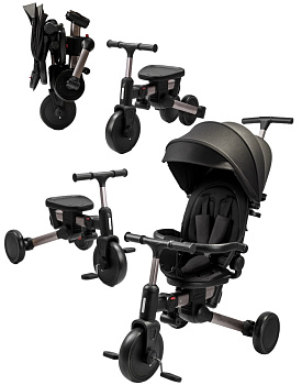 Велосипед трехколесный Amarobaby MultiRide (Черный)