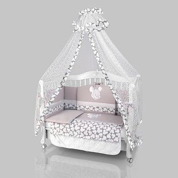 Комплект постельного белья Beatrice Bambini Unico Mickey Mouse (125х65) (grigio/grigio)