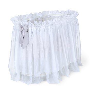 Юбка для круглой кроватки Eco Line Amanda (Серый)