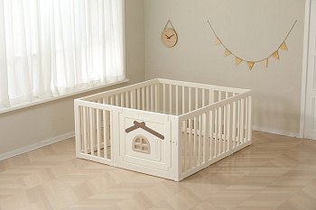 Большой манеж UNIX Kids Classic Tree House 130 x 130 (Camel)