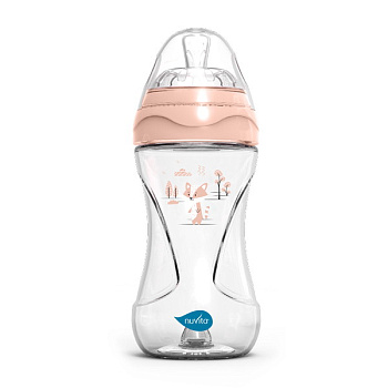 Антиколиковая бутылочка Nuvita 6031 Materno Feel 250мл, пластик (розовый)