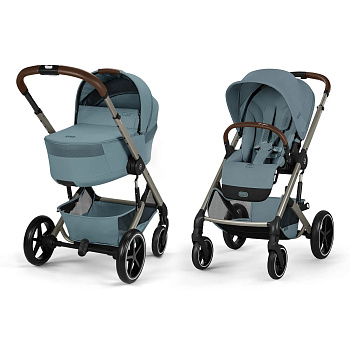 Коляска 2 в 1 Cybex Balios S Lux NEW (TPE Stormy Blue)