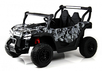 Детский электромобиль RiverToys Buggy P333PP (серый камуфляж)