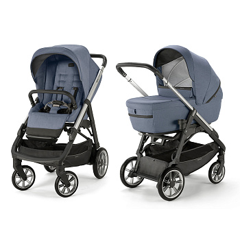(не использовать)Коляска 2 в 1 Inglesina Aptica System Duo (Alaska Blue/Graphite)