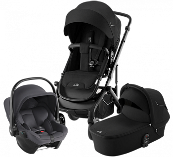 Коляска 3 в 1 Britax Roemer Smile 5Z автокресло Baby-Safe Core (Space Black/Midnight Grey)