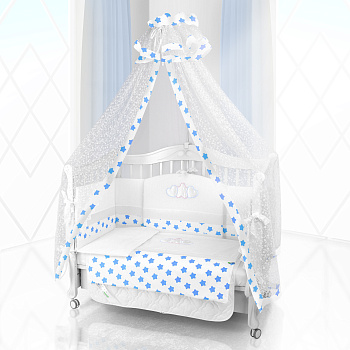 Комплект постельного белья Beatrice Bambini Unico Grande Stella (120х60) (bianco blue)