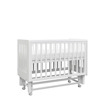 Детская кроватка ANTEMI Mari 120х60 с маятником (Белый)