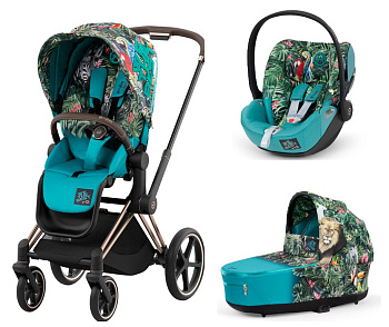 Коляска 3 в 1 Cybex e-Priam 4 (с электроприводом) (FE DJ Khaled We the Best)