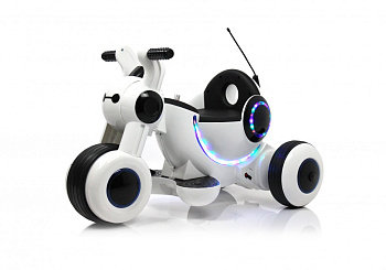 Детский электромотоцикл RiverToys Мoto HL300 (белый)