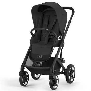 Коляска 2 в 1 Cybex Talos S Lux TPE (Moon Black с дождевиком)