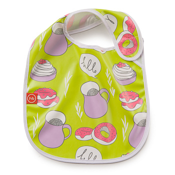 Нагрудник на липучке Happy Baby (lime)