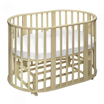 Кроватка-трансформер 9 в 1 Sweet Baby Delizia V2 с маятником (Слоновая кость)