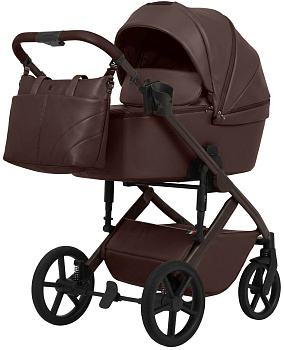 Коляска 2 в 1 Sweet Baby SBL Dolce Кожа (Dark Chocolate )