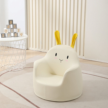 Кресло детское UNIX Kids Hare (White размер S)