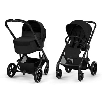 Коляска 2 в 1 Cybex Balios S Lux NEW (BLK Moon Black)