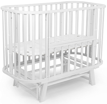 Детская кроватка Sweet Baby Barocco New с маятником (Белый/Белый)