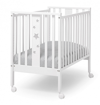 Кровать c матрасом Erbesi Stellina Mini (Белый/Серый)