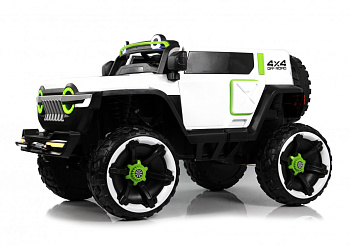 Детский электромобиль RiverToys М222БХ (белый)