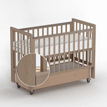 Детская кроватка ANTEMI Classic Sleep Premium 120х60 (Ящ+м) (Капучино)