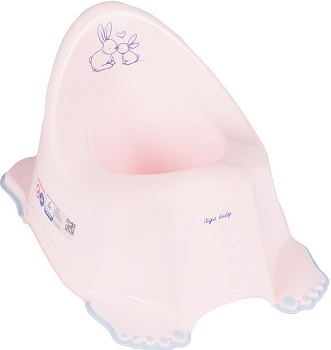 Детский горшок Tega Baby Little Bunnies (Кролики) муз. (розовый)