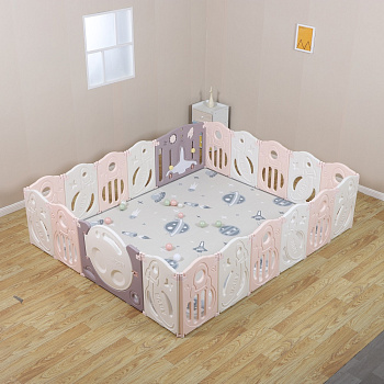 Манеж UNIX Kids SUPREME Space 200x240 (Rose)