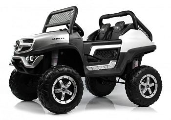 Детский электромобиль RiverToys Mercedes-Benz Unimog Concept P555BP (Серебристый глянец)