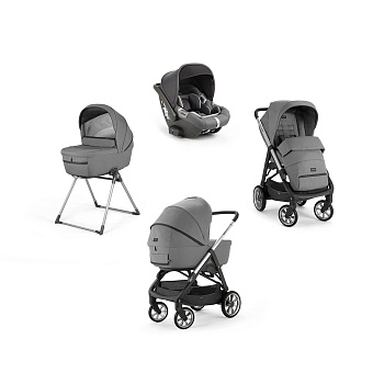 (не использовать)Коляска 3 в 1 Inglesina Aptica System Quattro (Kensington Grey/Graphite)