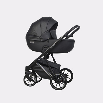 Коляска 2 в 1 RIKO BASIC MONTANA PREMIUM (Silver/22 Black (черный))
