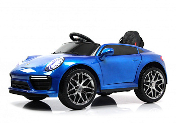 Детский электромобиль RiverToys F333FF (синий глянец)
