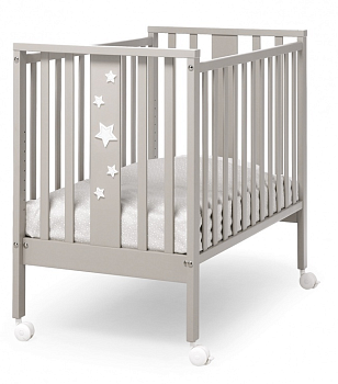 Кровать c матрасом Erbesi Stellina Mini (Песочный/Белый)