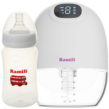 Четырехфазный бионический молокоотсос Ramili SE300 с бутылочкой 240ML (SE300240ML) (SE300240ML)