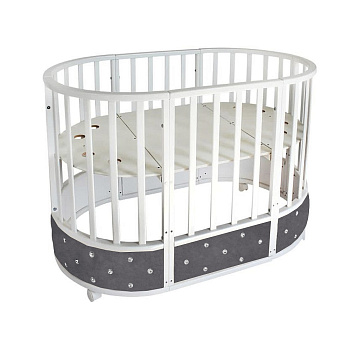 Кроватка-трансформер 7 в 1 Sweet Baby Cappellini (Белая/Серая)