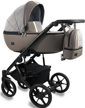 Коляска 2в1 BEXA AIR  (латте кожа+латте)
