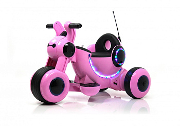 Детский электромотоцикл RiverToys Мoto HL300 (розовый)