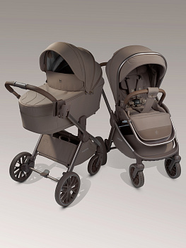 Коляска  2 в 1 с термолюлькой Amarobaby Phenom (Бежевый)