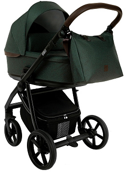 Коляска 2 в 1 Roan Esso (Dark Green/Black/руч.)