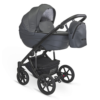 Коляска 2в1 BEXA IDEAL (т.серый+т.серая кожа)
