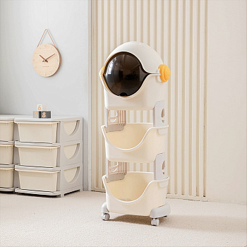 Стеллаж UNIX Kids Cosmo (3 levels) (Grey)